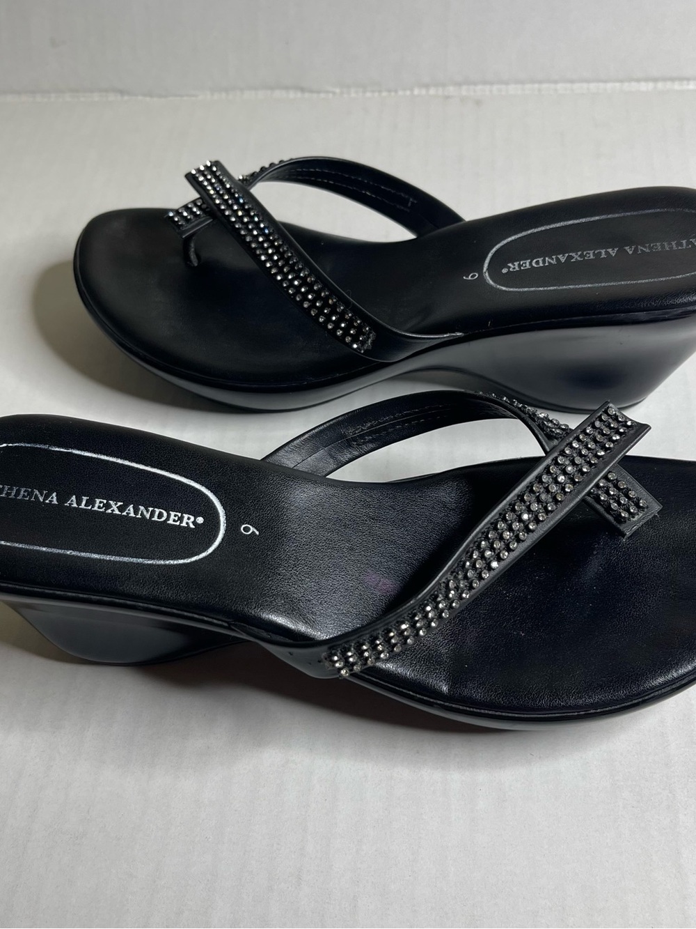 Bellini, Athena Alexander, Gap Size 9 Ballerina Flat Rhinestone Sandals Lot Of 3 - Picture 4 of 16